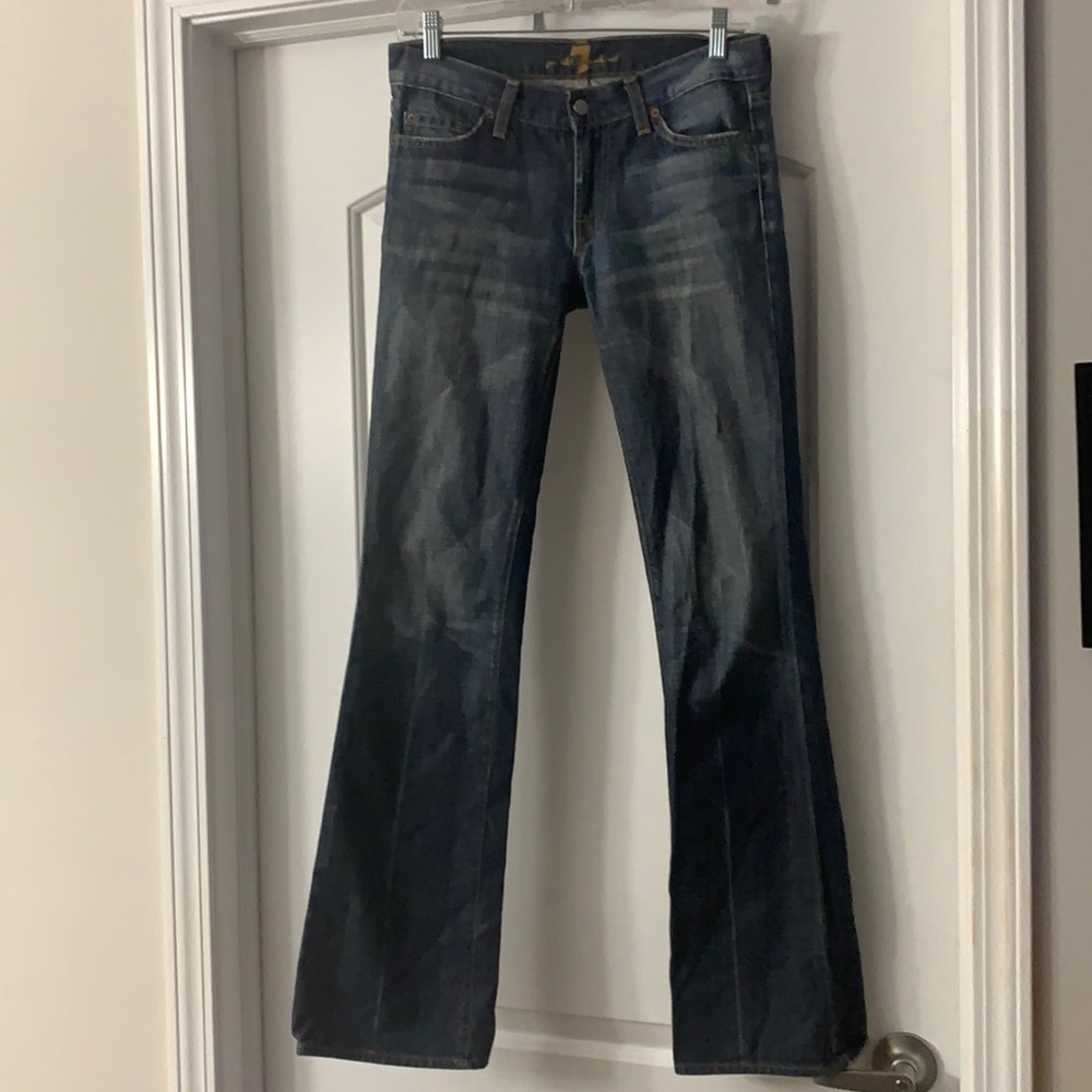 Like new Ladies for all 7 mankind size 26 bootcut jeans.  100% cotton.
